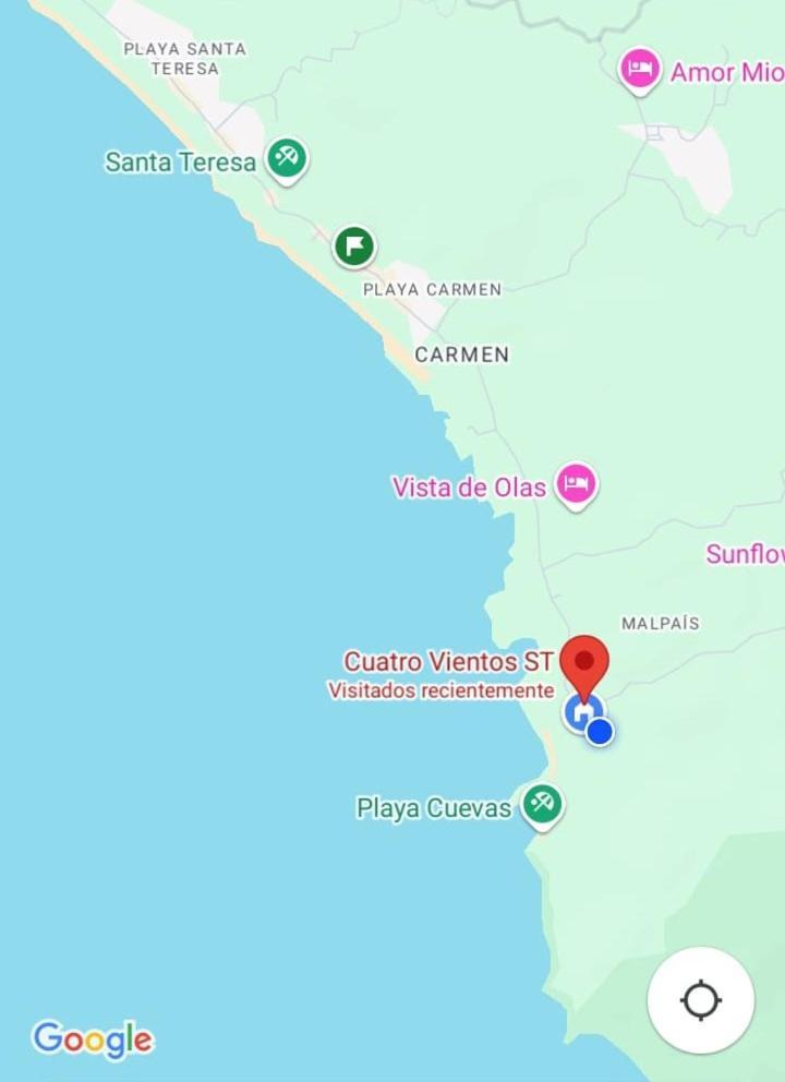 Cuatro Vientos Lodge & Apartments - Mal Pais, Costa Rica Playa Santa Teresa  外观 照片